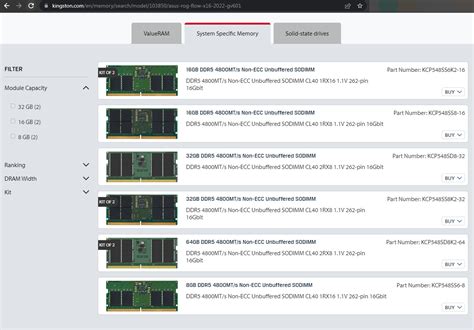 kingston memory compatibility checker.